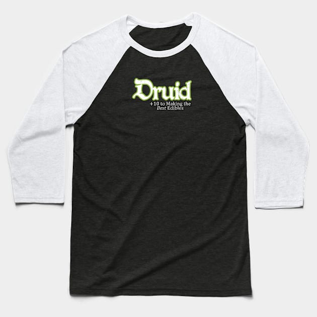 Class Skills - Druid Baseball T-Shirt by greyallison